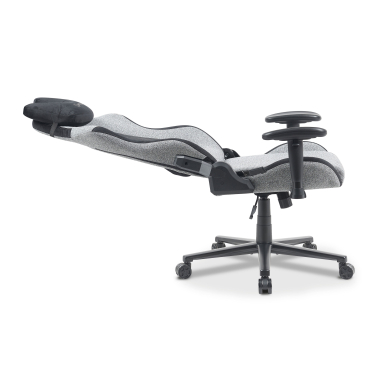 silla gaming gris vital tela brazos moviles cojin reposacabezas reposacabezas 5