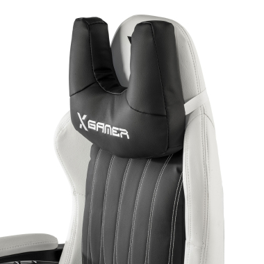 silla gaming blanco negro titan piel sintetica brazos abatibles cojin reposacabezas reposacabezas 4