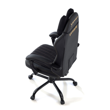 silla gaming negro titan piel sintetica brazos abatibles cojin reposacabezas reposacabezas 12