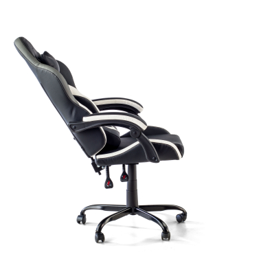 silla gaming blanco negro mist piel sintetica brazos abatibles cojin reposacabezas reposacabezas 5