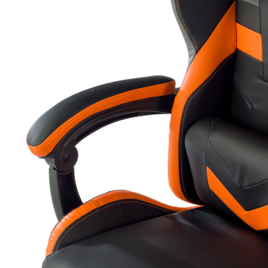 silla gaming naranja mist piel sintetica brazos abatibles cojin reposacabezas reposacabezas 6