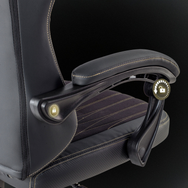 silla gaming negro titan piel sintetica brazos abatibles cojin reposacabezas reposacabezas 6
