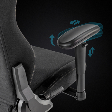 silla gaming negro vital tela brazos moviles cojin reposacabezas reposacabezas 10