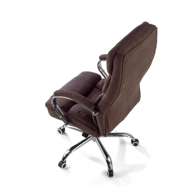 sillon de oficina marron harmony tela brazos tapizados 7