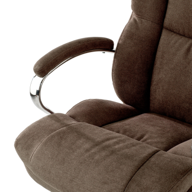 sillon de oficina marron harmony tela brazos tapizados 5