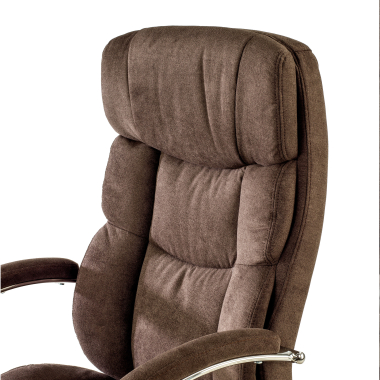 sillon de oficina marron harmony tela brazos tapizados 6