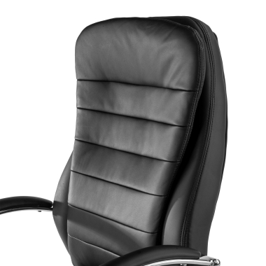 sillon de oficina negro atenas piel sintetica brazos tapizados 6