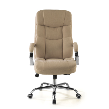 sillon de oficina beige harmony tela brazos tapizados 3