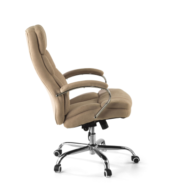 sillon de oficina beige harmony tela brazos tapizados 4