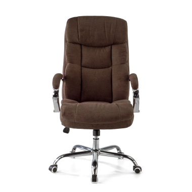 sillon de oficina marron harmony tela brazos tapizados 3