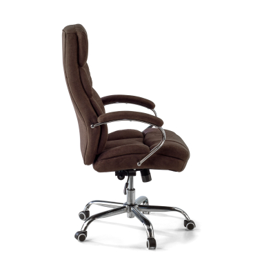 sillon de oficina marron harmony tela brazos tapizados 9