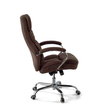 sillon de oficina marron harmony tela brazos tapizados 4