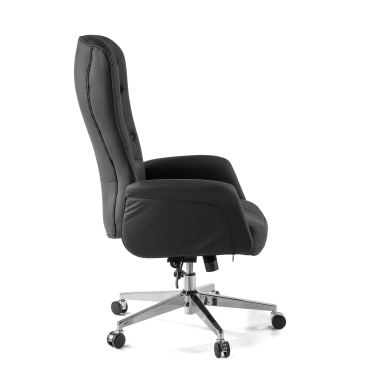sillon de oficina negro ankara piel sintetica brazos tapizados 7