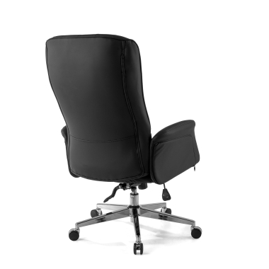 sillon de oficina negro ankara piel sintetica brazos tapizados 8