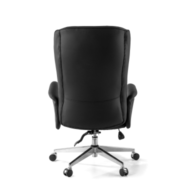 sillon de oficina negro ankara piel sintetica brazos tapizados 9