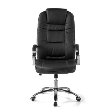 sillon de oficina negro adana piel sintetica brazos tapizados 5