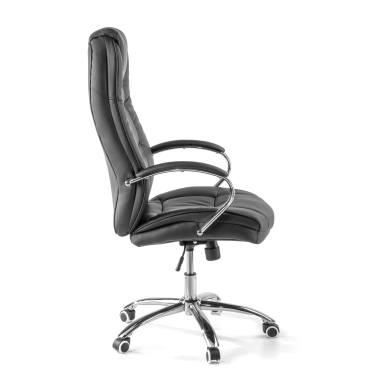 sillon de oficina negro adana piel sintetica brazos tapizados 6