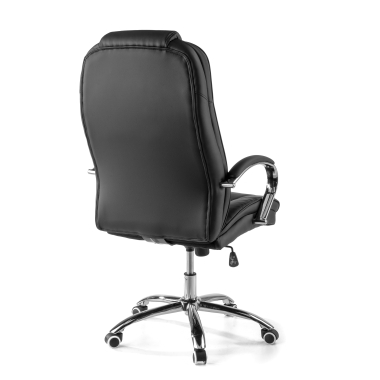 sillon de oficina negro adana piel sintetica brazos tapizados 7