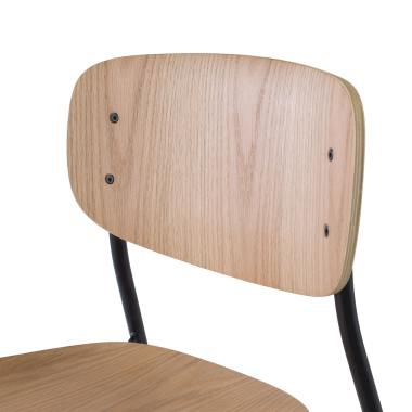 silla confidente natural 4 patas madera plastico sin brazos 4