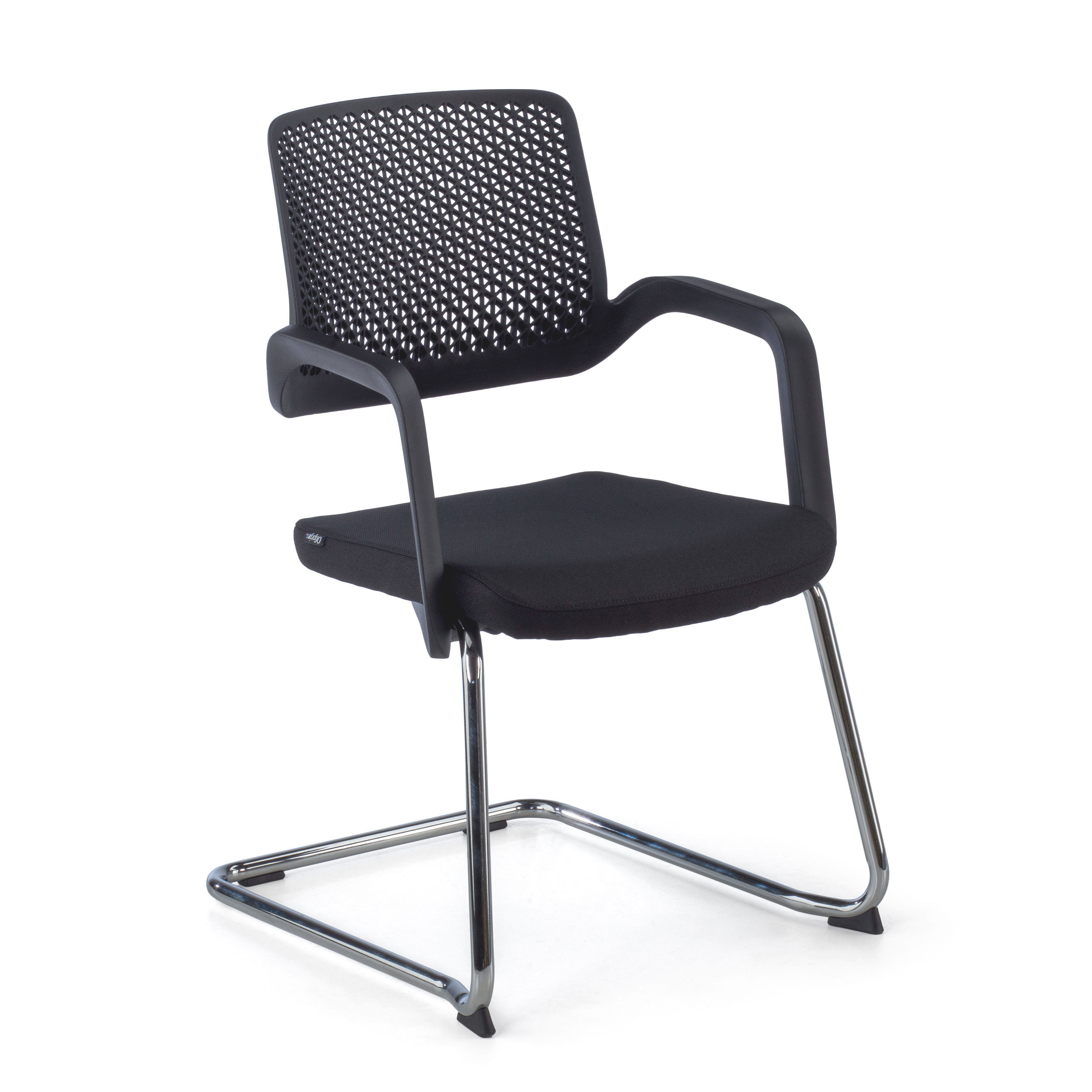 Silla Confidente tapizada con brazos Basel