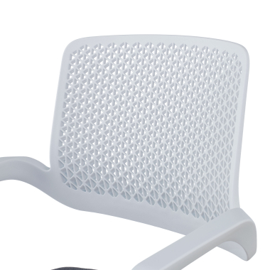 silla confidente blanco gris silla confidente tela brazos fijos 6