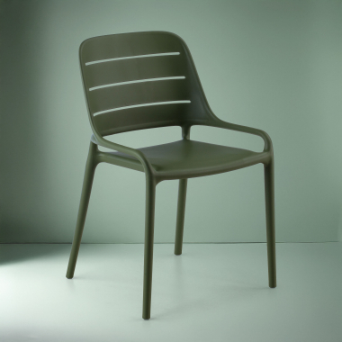 silla confidente verde bez podlokietnikow plastico sin brazos 2