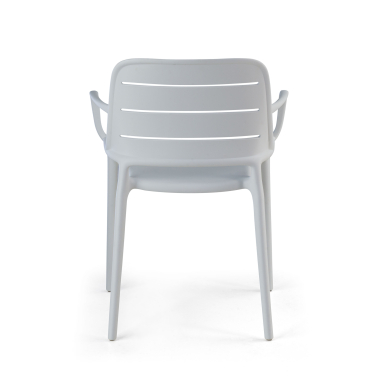 silla confidente blanco con brazos plastico brazos fijos 9