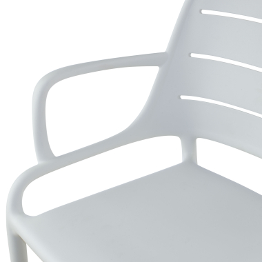 silla confidente blanco con brazos plastico brazos fijos 7