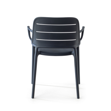 silla confidente gris con brazos plastico brazos fijos 9
