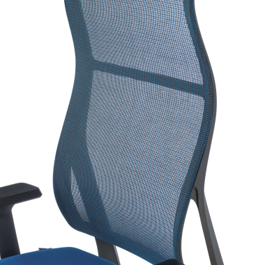 silla ergonomica azul stay malla brazos moviles 9