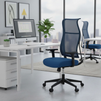 Silla Ergonómica Diseño Stay, Respaldo Basculante, asiento tapizado