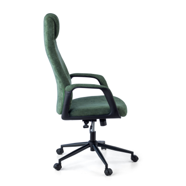 sillon de oficina verde denmark tela brazos tapizados reposacabezas 8