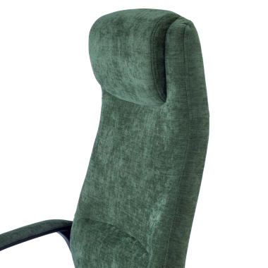 sillon de oficina verde denmark tela brazos tapizados reposacabezas 6