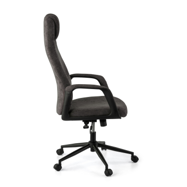 sillon de oficina antracita denmark tela brazos tapizados reposacabezas 7