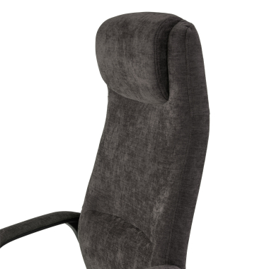 sillon de oficina antracita denmark tela brazos tapizados reposacabezas 6