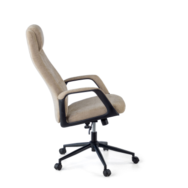 sillon de oficina beige denmark tela brazos tapizados reposacabezas 4