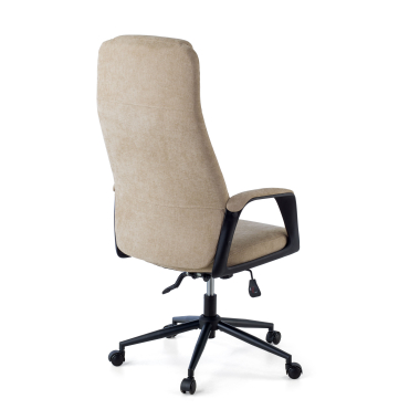 sillon de oficina beige denmark tela brazos tapizados reposacabezas 9