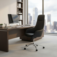 Sillón de dirección ejecutivo Luxus, respaldo ergonómico