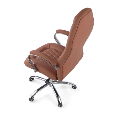 sillon de oficina marron pioneer piel sintetica brazos tapizados 8