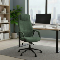 Sillon de Escritorio en tela Denmark con reposacabezas