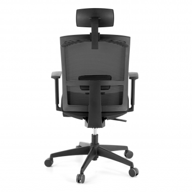 silla ergonomica negro estructura negra reposacabezas malla brazos regulables 1d soporte lumbar reposacabezas 7