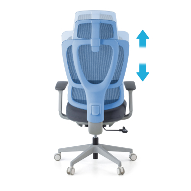 silla ergonomica blanco gris essenza malla brazos regulables 3d doble soporte lumbar reposacabezas 5