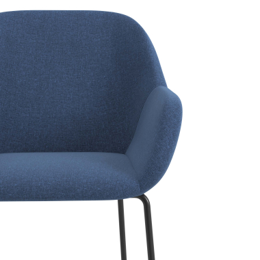 silla de visita azul estructura patin tela brazos tapizados 5