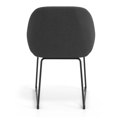 silla de visita antracita estructura patin tela brazos tapizados 6