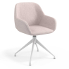 Silla Confidente Greta, 4 patas, brazos tapizados