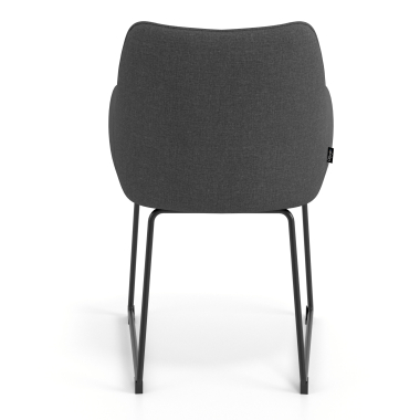 silla de visita antracita estructura patin tela brazos tapizados 6