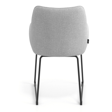 silla de visita gris estructura patin tela brazos tapizados 6
