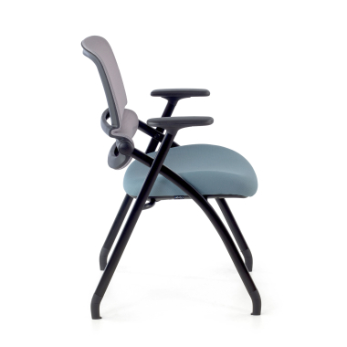 silla confidente azul silla malla brazos moviles 7