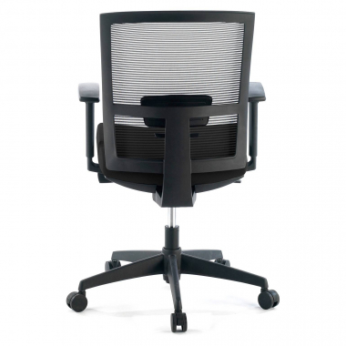 silla ergonomica negro estructura negra malla brazos regulables 1d soporte lumbar 7