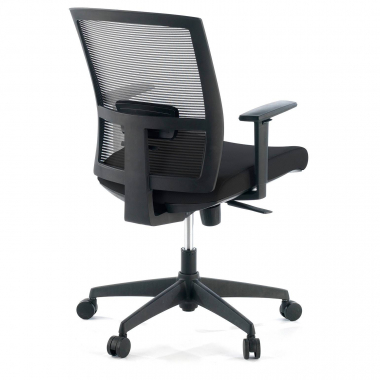 silla ergonomica negro estructura negra malla brazos regulables 1d soporte lumbar 6